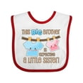 thumbnail image 1 of Inktastic This Big Brother is Expecting a Little Sister Boys Baby Bib, 1 of 4