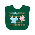 thumbnail image 1 of Inktastic This Big Brother is Expecting a Little Sister Boys Baby Bib, 1 of 4