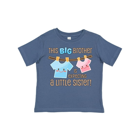 Inktastic This Big Brother is Expecting a Little Sister Boys Toddler T-Shirt