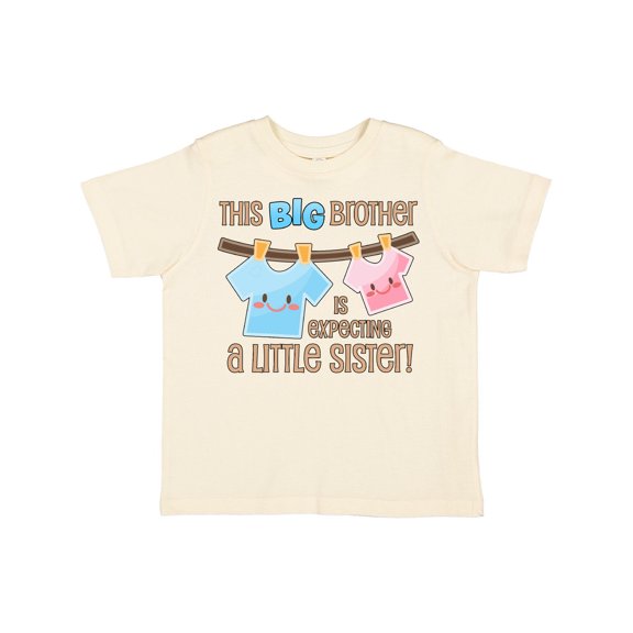 Inktastic This Big Brother is Expecting a Little Sister Boys Toddler T-Shirt