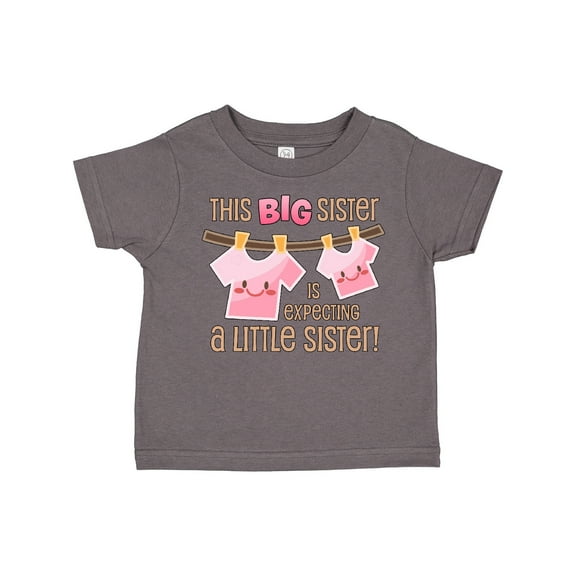 Inktastic This Big Sister is Expecting a Little Sister Girls Toddler T-Shirt