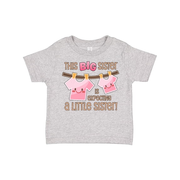 Inktastic This Big Sister is Expecting a Little Sister Girls Toddler T-Shirt