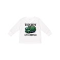 thumbnail image 1 of Inktastic This Boy Loves Trucks Boys Long Sleeve Toddler T-Shirt, 1 of 5