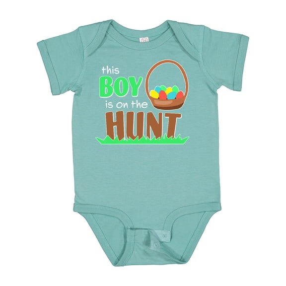 Inktastic This Boy is on the Hunt- Easter Eggs Boys Baby Bodysuit