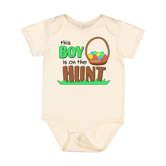Inktastic This Boy is on the Hunt- Easter Eggs Boys Baby Bodysuit