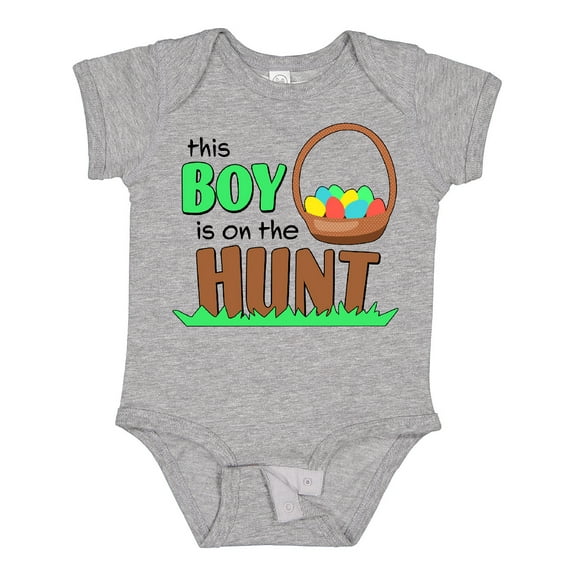 Inktastic This Boy is on the Hunt- Easter Eggs Boys Baby Bodysuit
