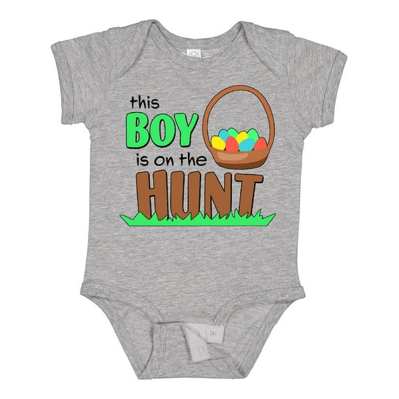 Inktastic This Boy is on the Hunt- Easter Eggs Boys Baby Bodysuit