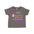 thumbnail image 1 of Inktastic This Chick is Eggspecting to Be a Big Sister with Egg and Flowers Girls Toddler T-Shirt, 1 of 5