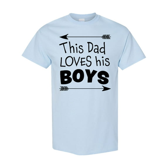 Inktastic This Dad Loves His Boys Fathers Day T-Shirt
