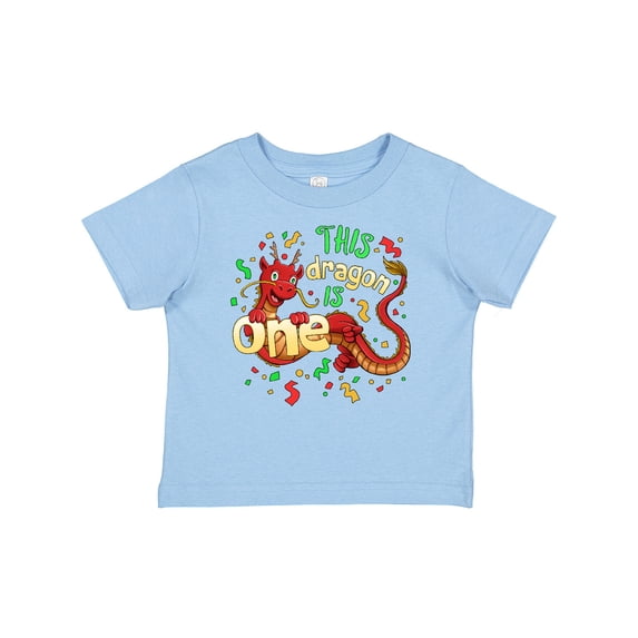 Inktastic This Dragon is One Cute First Birthday Boys or Girls Baby T-Shirt