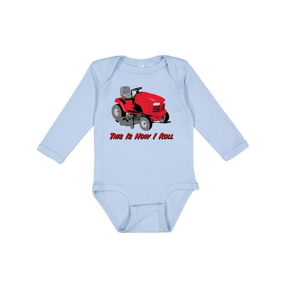 Inktastic This Is How I Roll Mower Boys or Girls Long Sleeve Baby Bodysuit