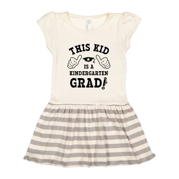 Inktastic This Kid Kindergarten Grad Gift Toddler Girl Dress