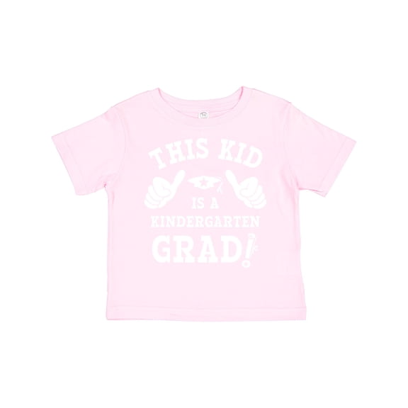 Inktastic This Kid Kindergarten Grad WHT Boys or Girls Toddler T-Shirt