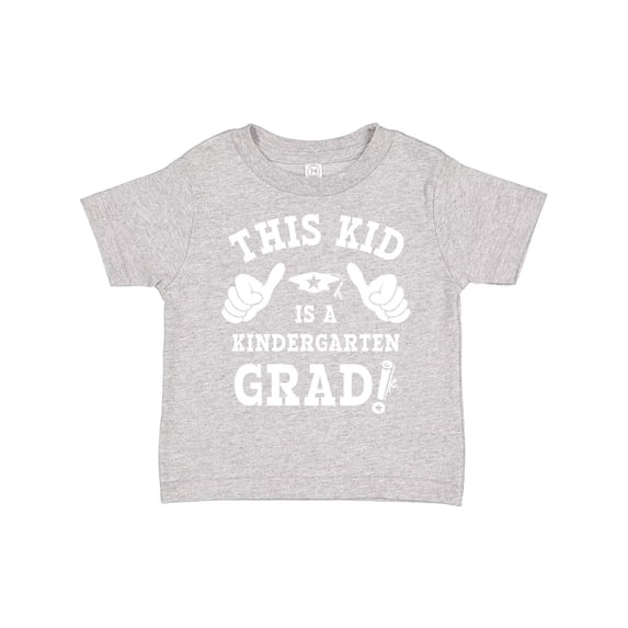 Inktastic This Kid Kindergarten Grad WHT Boys or Girls Toddler T-Shirt