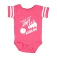 thumbnail image 1 of Inktastic This Kid Loves Bowling Boys or Girls Baby Bodysuit, 1 of 5