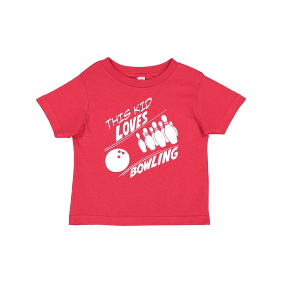 Inktastic This Kid Loves Bowling Boys or Girls Baby T-Shirt