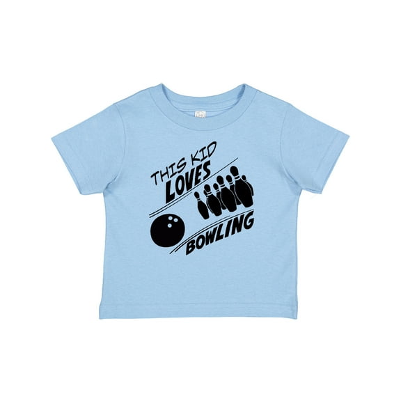 Inktastic This Kid Loves Bowling Boys or Girls Baby T-Shirt