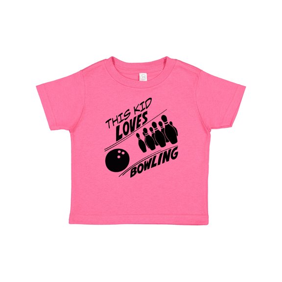Inktastic This Kid Loves Bowling Boys or Girls Baby T-Shirt