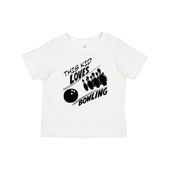 Inktastic This Kid Loves Bowling Boys or Girls Baby T-Shirt