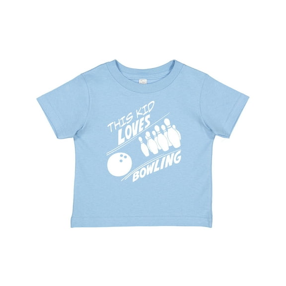 Inktastic This Kid Loves Bowling Boys or Girls Baby T-Shirt