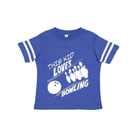 Inktastic This Kid Loves Bowling Boys or Girls Toddler T-Shirt
