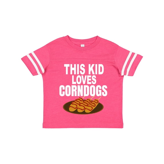 Inktastic This Kid Loves Corndogs Boys or Girls Toddler T-Shirt