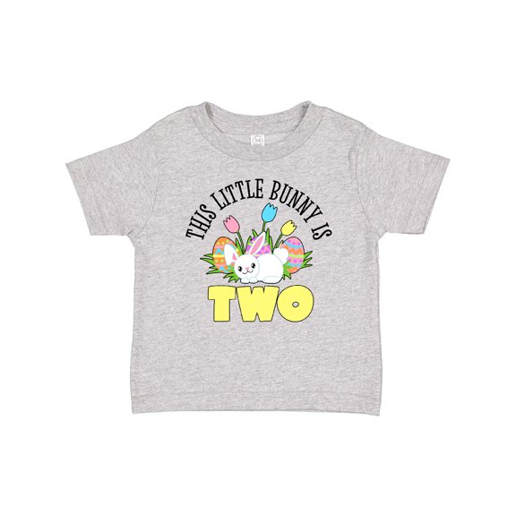 Inktastic This Little Bunny is Two Cute Easter Birthday Boys or Girls Baby T-Shirt