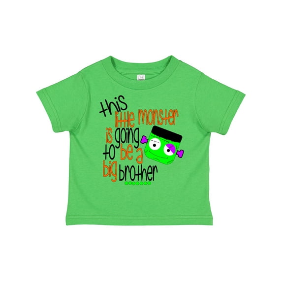 Inktastic This Little Monster is Going to Be a Big Brother Boys Toddler T-Shirt