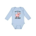 thumbnail image 1 of Inktastic This Little Piggy Loves Daddy Cute Boys or Girls Long Sleeve Baby Bodysuit, 1 of 5