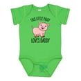 thumbnail image 1 of Inktastic This Little Piggy Loves Daddy- cute Boys or Girls Baby Bodysuit, 1 of 5
