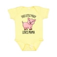 thumbnail image 1 of Inktastic This Little Piggy Loves Mama- cute Boys or Girls Baby Bodysuit, 1 of 5