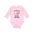 thumbnail image 1 of Inktastic This Little Piggy Loves Mama- cute Boys or Girls Long Sleeve Baby Bodysuit, 1 of 5