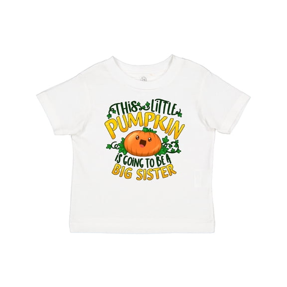 Inktastic This Little Pumpkin is Going to Be a Big Sister Girls Baby T-Shirt
