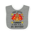thumbnail image 1 of Inktastic This Little Turkey is Going to Be a Big Brother Boys Baby Bib, 1 of 4