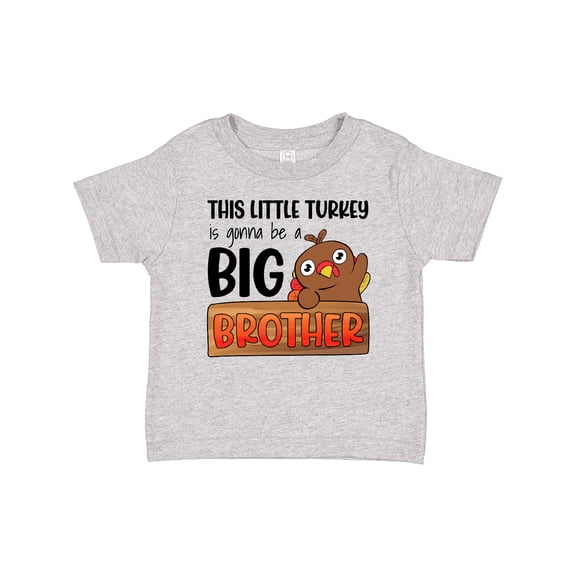 Inktastic This Little Turkey is Gonna Be a Big Brother Boys Baby T-Shirt