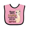 thumbnail image 1 of Inktastic This Llama Doesn't Want Your Drama Cute Llama Boys or Girls Baby Bib, 1 of 4