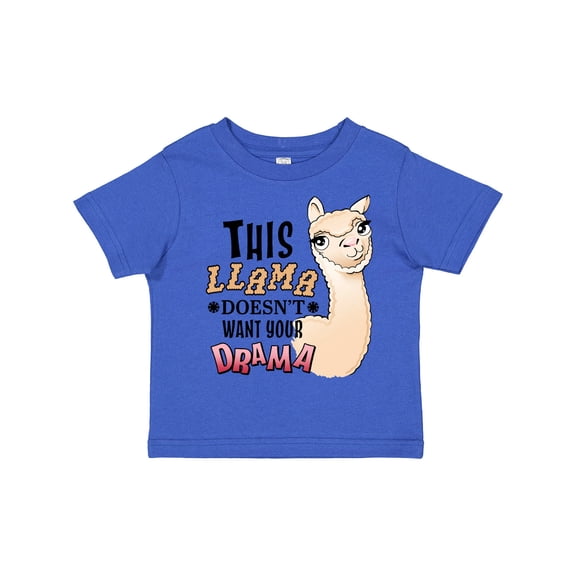 Inktastic This Llama Doesn't Want Your Drama Cute Llama Boys or Girls Toddler T-Shirt