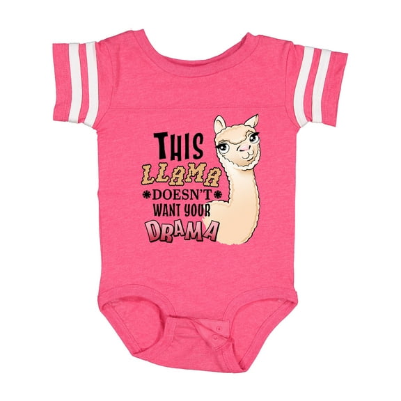 Inktastic This Llama Doesn't Want Your Drama Cute Llama Boys or Girls Baby Bodysuit