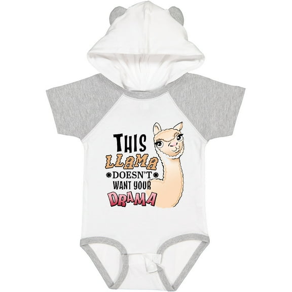Inktastic This Llama Doesn't Want Your Drama Cute Llama Boys or Girls Baby Bodysuit