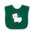 thumbnail image 1 of Inktastic This Llama Loves His Mama with Blue Hearts Boys Baby Bib, 1 of 4