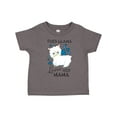 thumbnail image 1 of Inktastic This Llama Loves His Mama with Blue Hearts Boys Toddler T-Shirt, 1 of 5