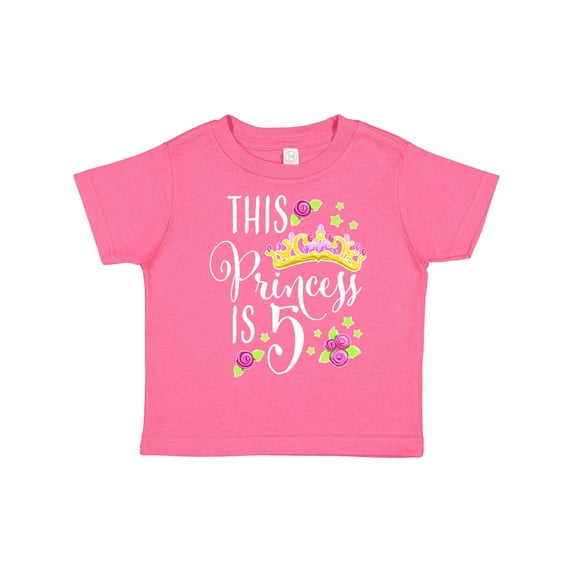 Inktastic This Princess is Five 5th Birthday Girls Toddler T-Shirt