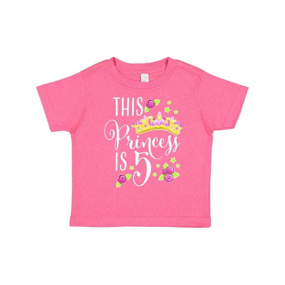 Inktastic This Princess is Five 5th Birthday Girls Toddler T-Shirt