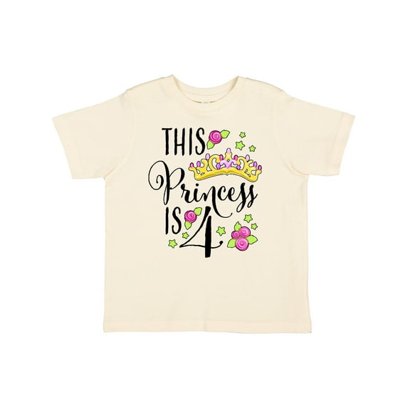 Inktastic This Princess is Four 4th Birthday Girls Toddler T-Shirt