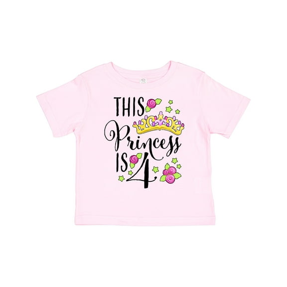 Inktastic This Princess is Four 4th Birthday Girls Toddler T-Shirt
