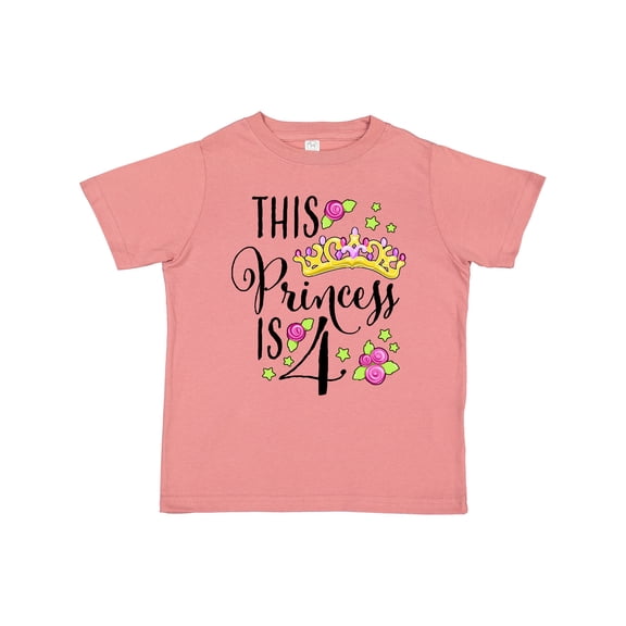 Inktastic This Princess is Four 4th Birthday Girls Toddler T-Shirt