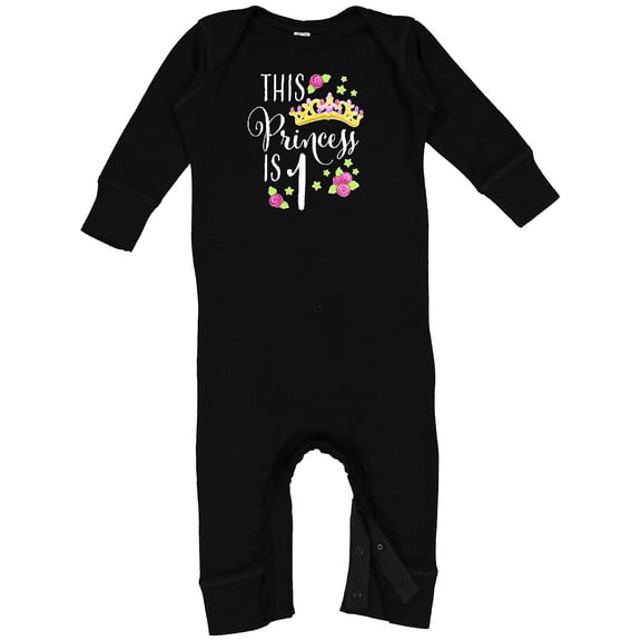 Inktastic This Princess is One First Birthday Baby Romper Coveralls