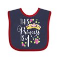 thumbnail image 1 of Inktastic This Princess is One First Birthday Girls Baby Bib, 1 of 4