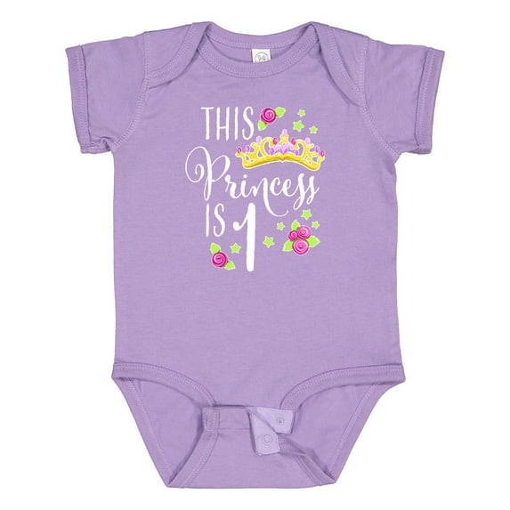Inktastic This Princess is One First Birthday Girls Baby Bodysuit