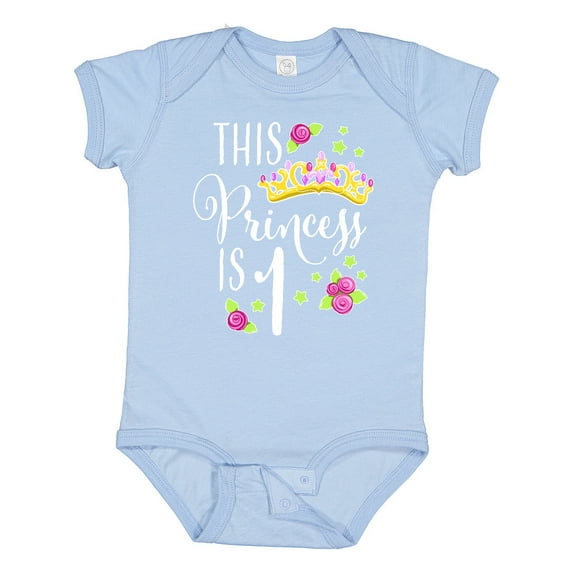Inktastic This Princess is One First Birthday Girls Baby Bodysuit